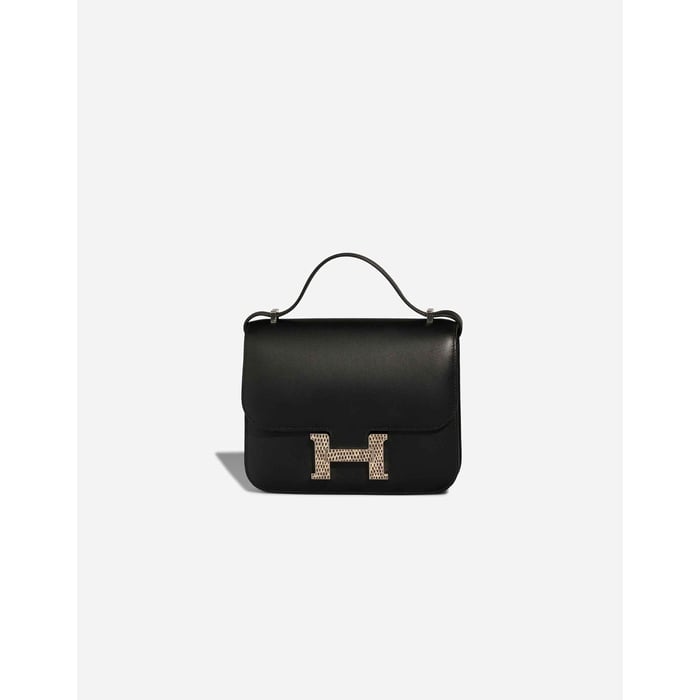 Hermes 
		Constance 18 Veau Monsieur / Lizard Black    