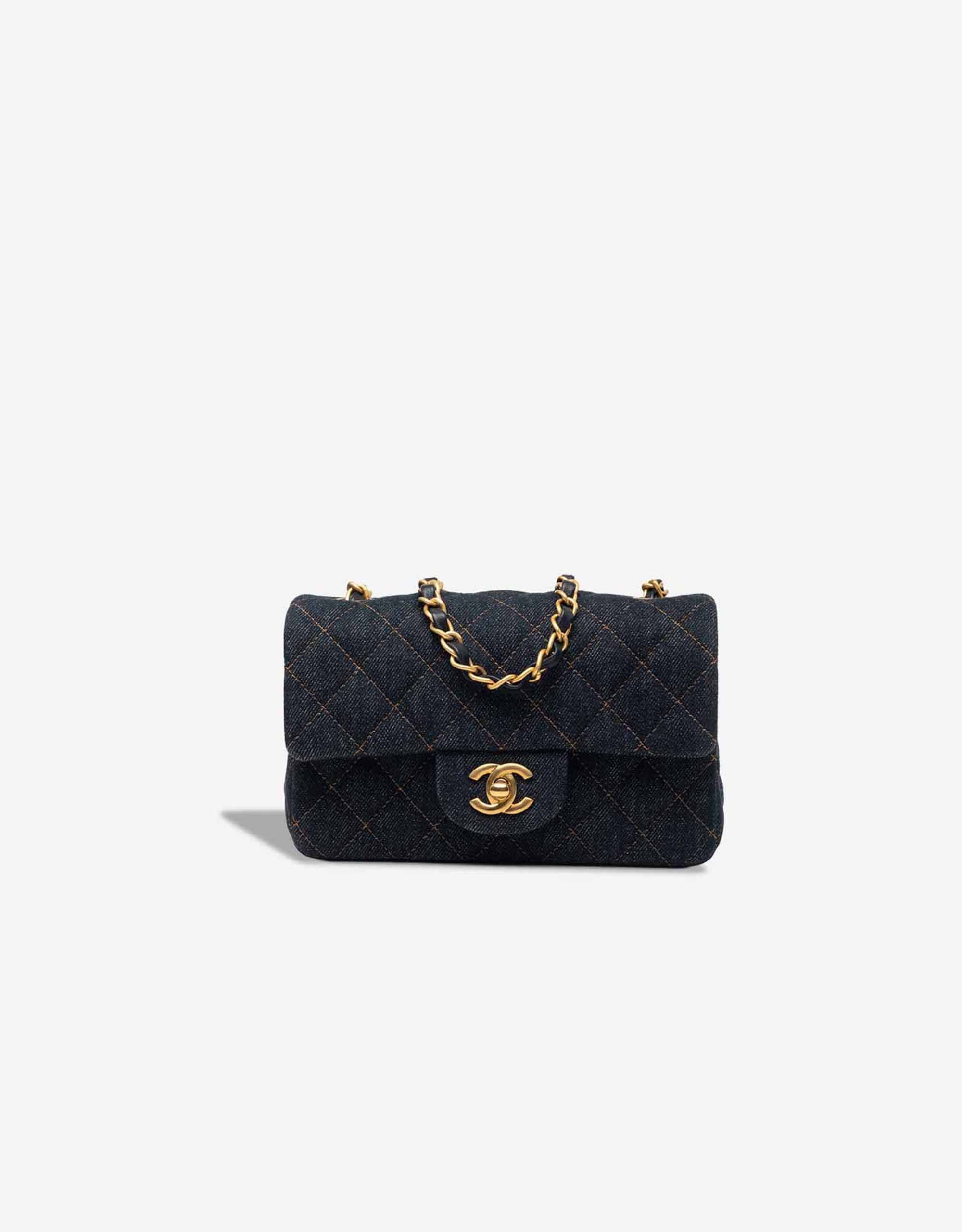 
		Timeless Mini Rectangular Denim Dark Blue    