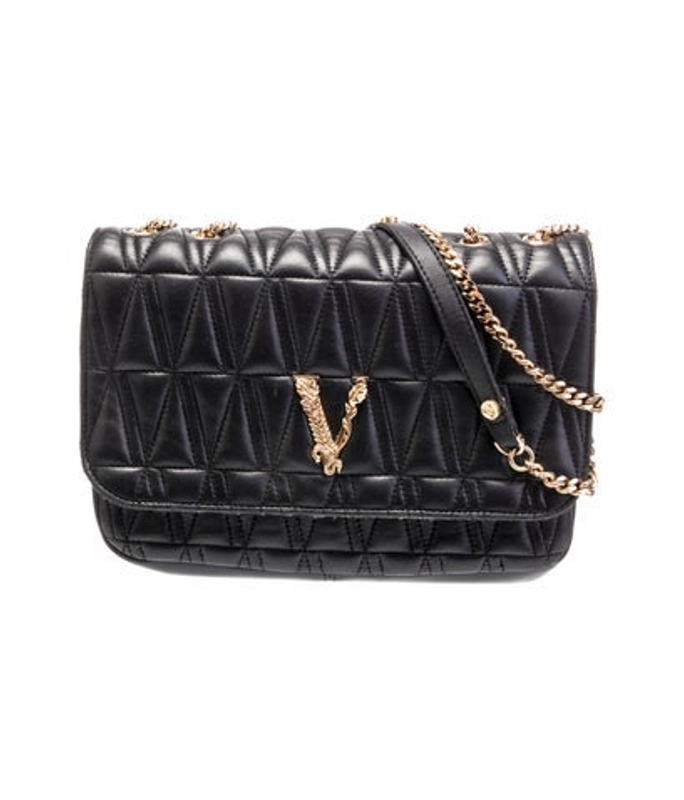 Versace Quilted Messenger Bag