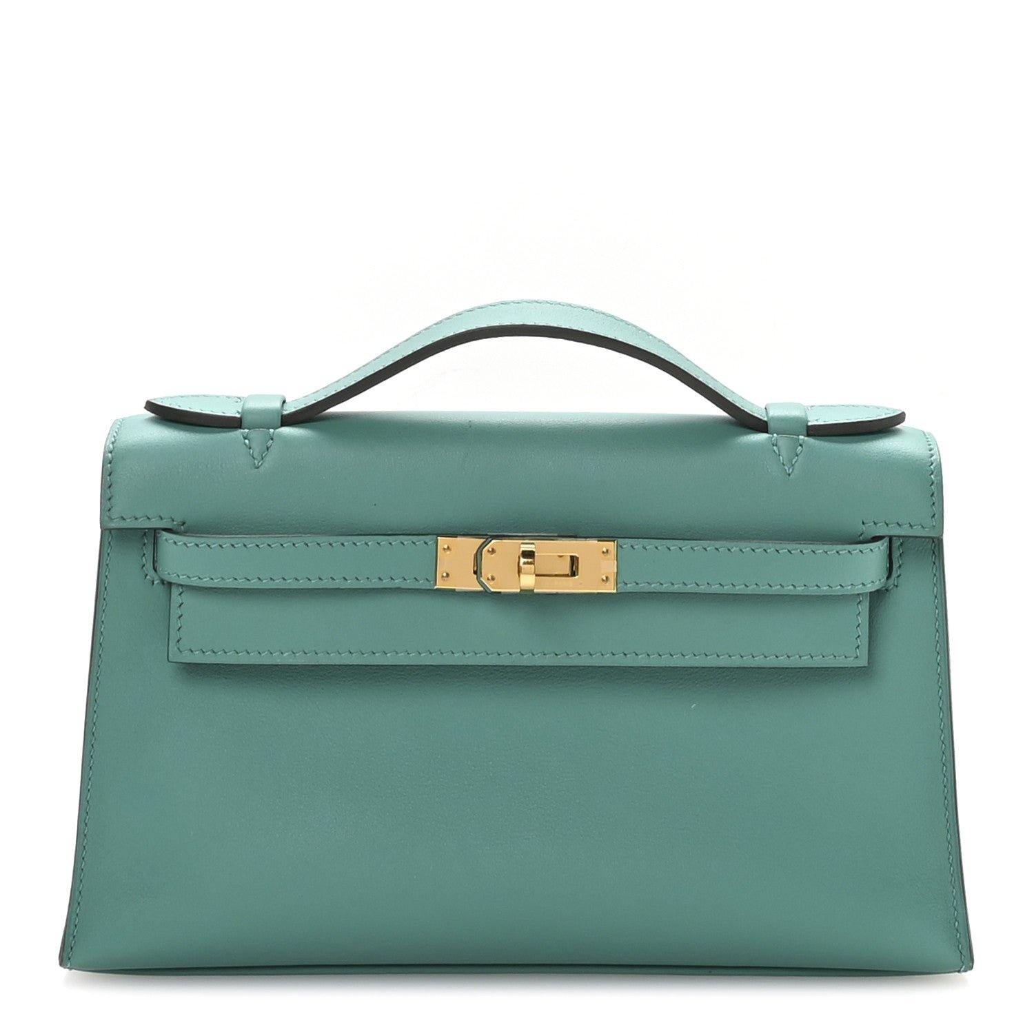 Hermes Swift Kelly Pochette Clutch Vert Verone