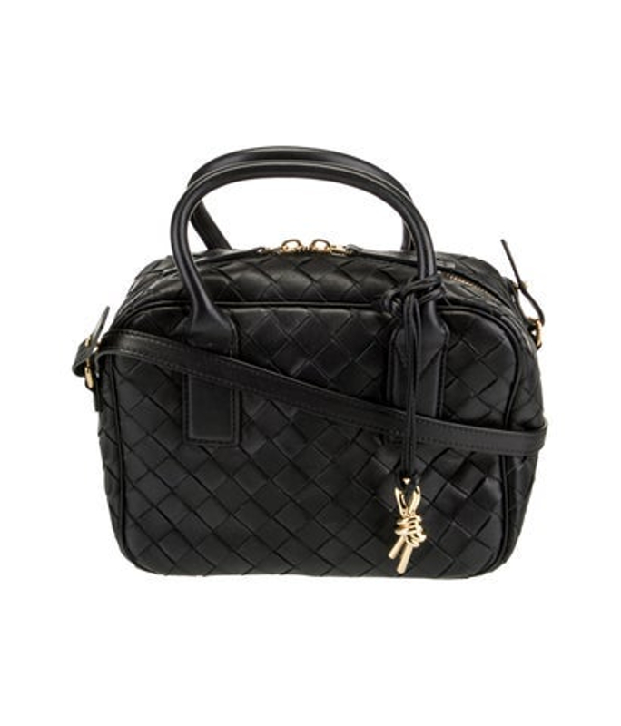 Bottega Veneta Veneta Leather Top Handle Bag Small
