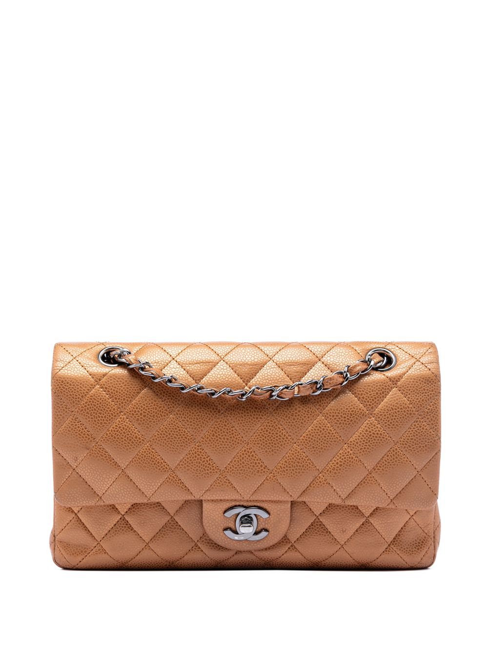 2010-2011 Medium Classic Metallic Caviar Double Flap shoulder bag