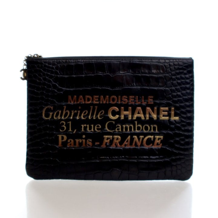 Chanel Crocodile Embossed Calfskin Gabrielle O-Case