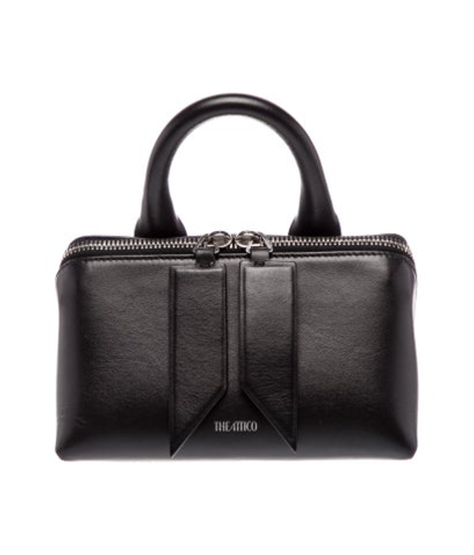 Attico Leather Top Handle Bag