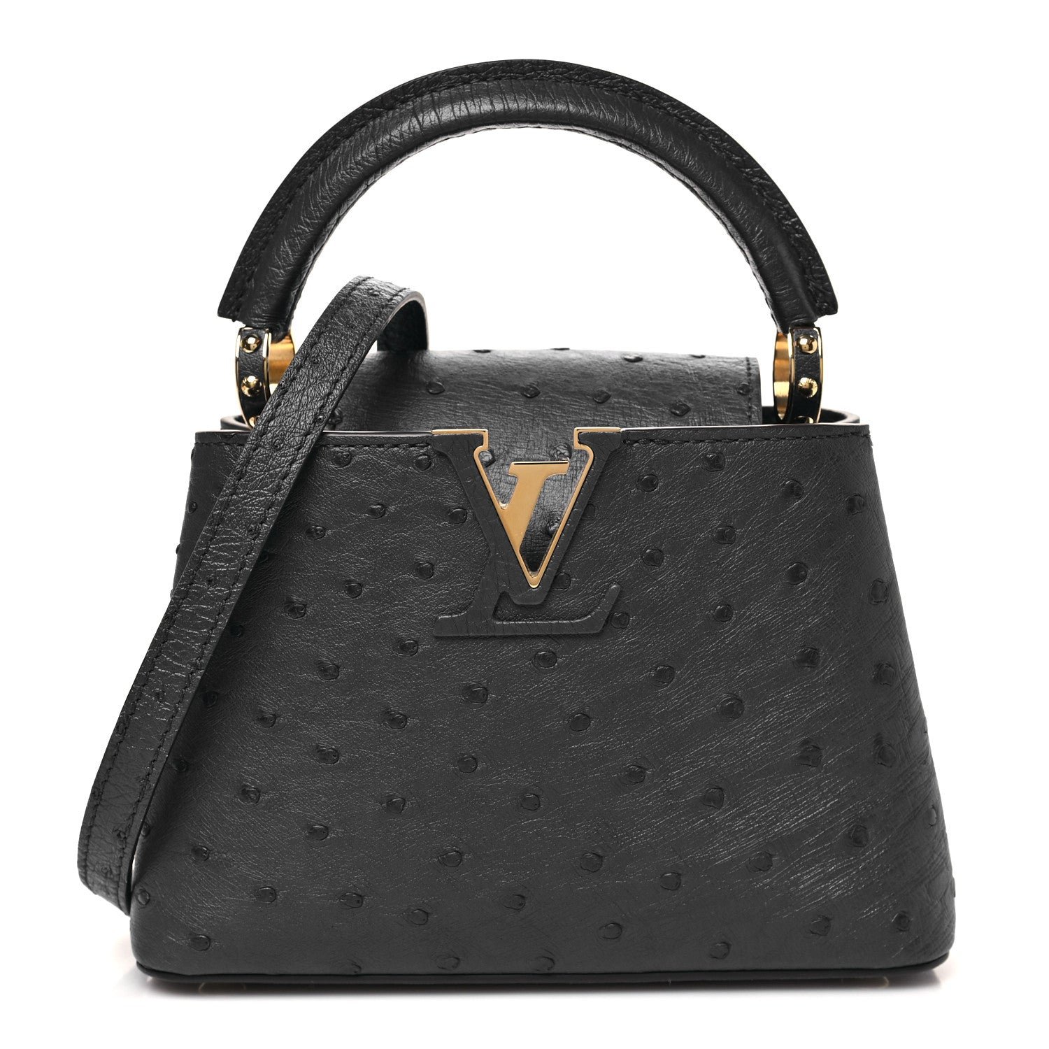 Louis Vuitton Ostrich Capucines Mini Indigo