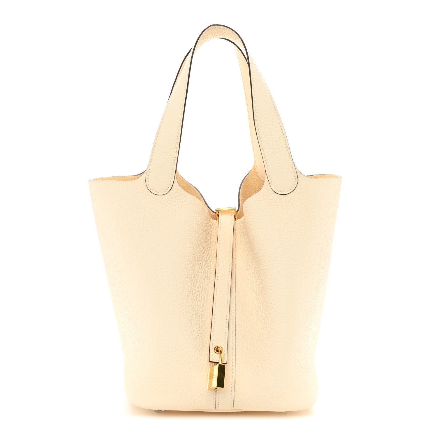 Hermes Taurillon Clemence Picotin Lock 22 MM Nata