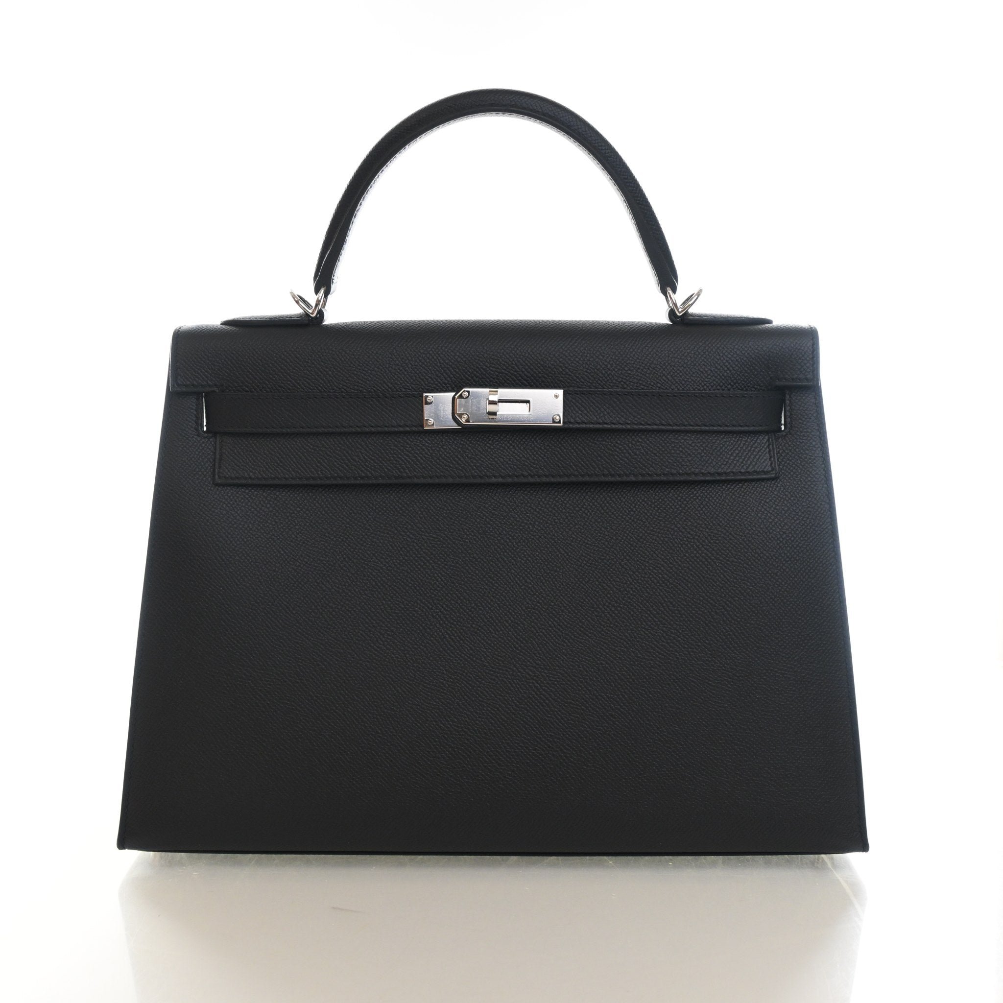 Hermes Noir Epsom Sellier Kelly 32