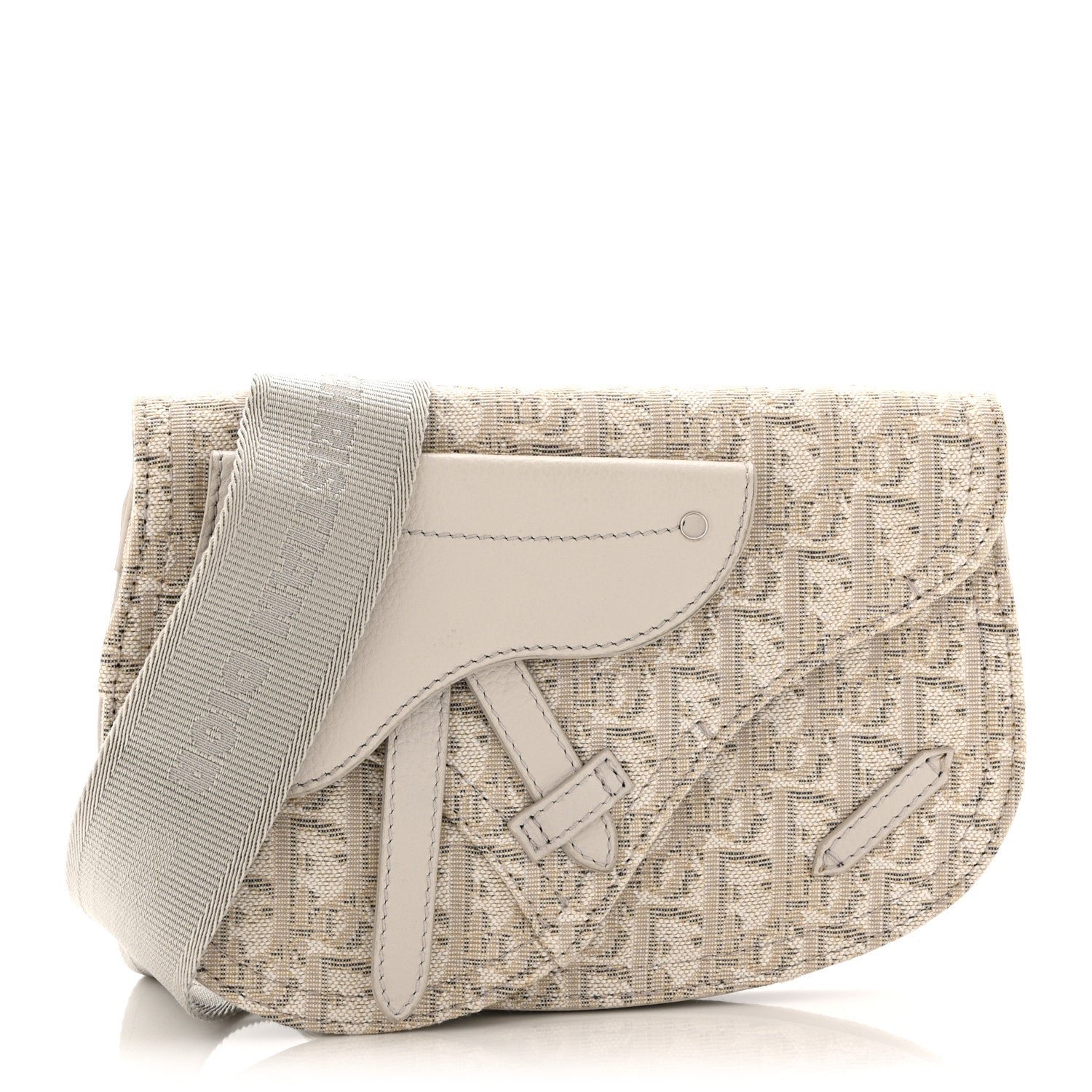 Christian Dior Oblique Saddle Messenger Pouch Beige