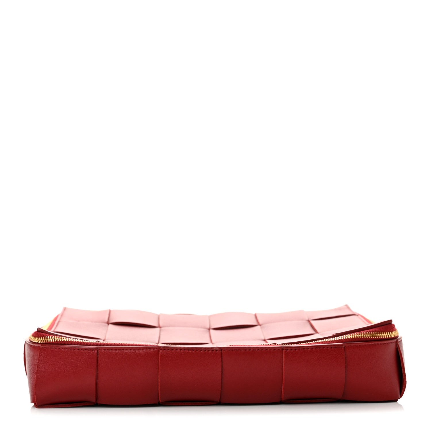 Bottega Veneta Nappa Intrecciato Organizer Case Red