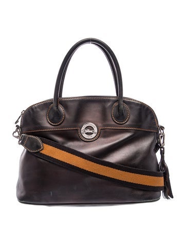 Leather Top Handle Bag