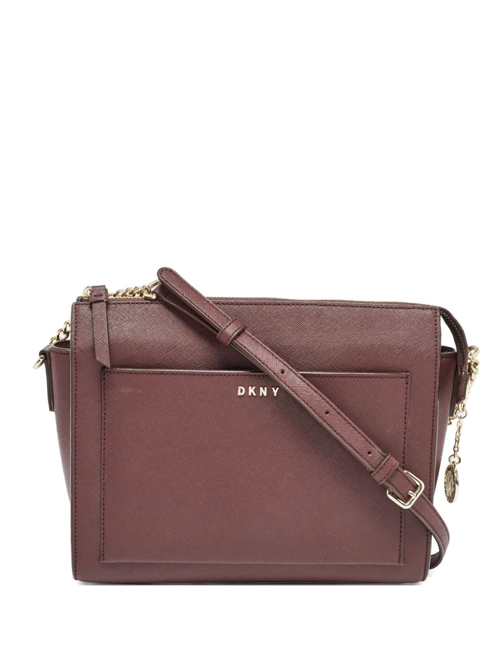 2024 pre-owned structured leather crossbody bag