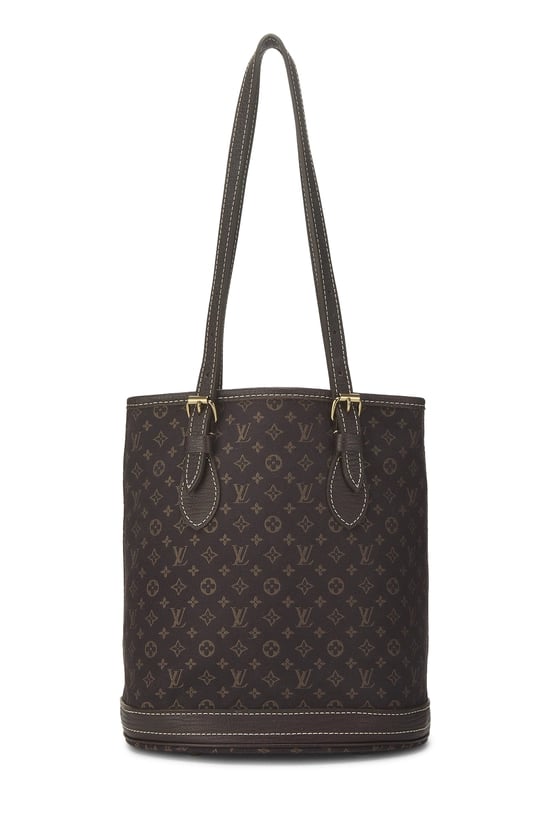 Brown Monogram Mini Lin Bucket PM