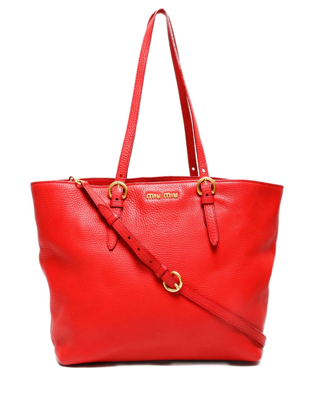 Miu Miu 2000-2015 large leather tote bag