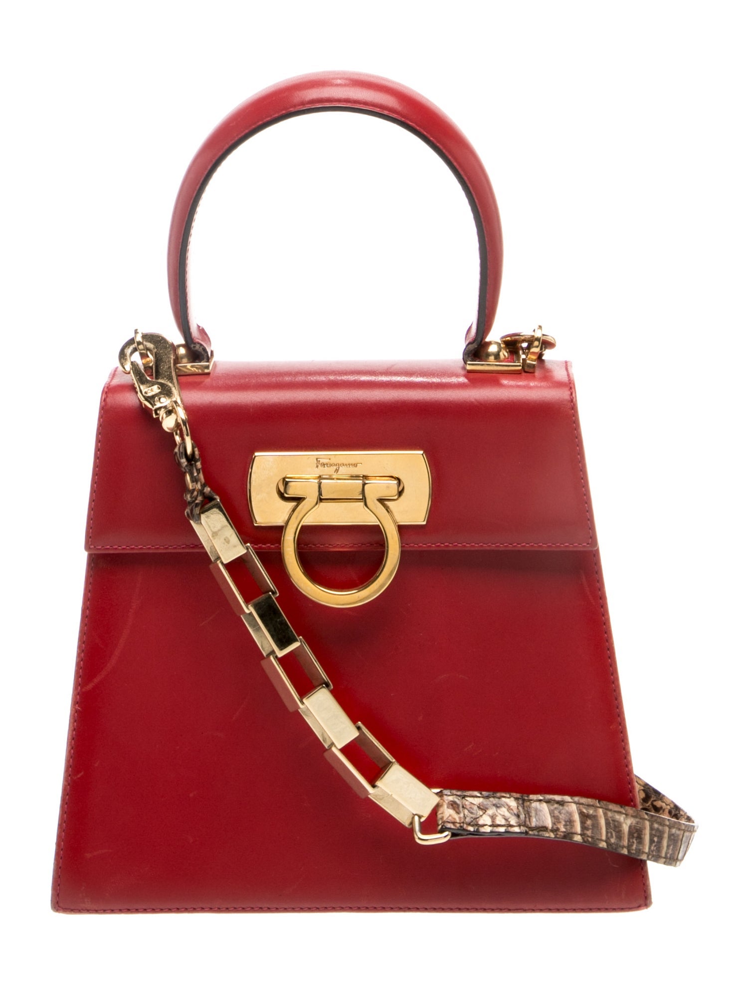 Leather Top Handle Bag