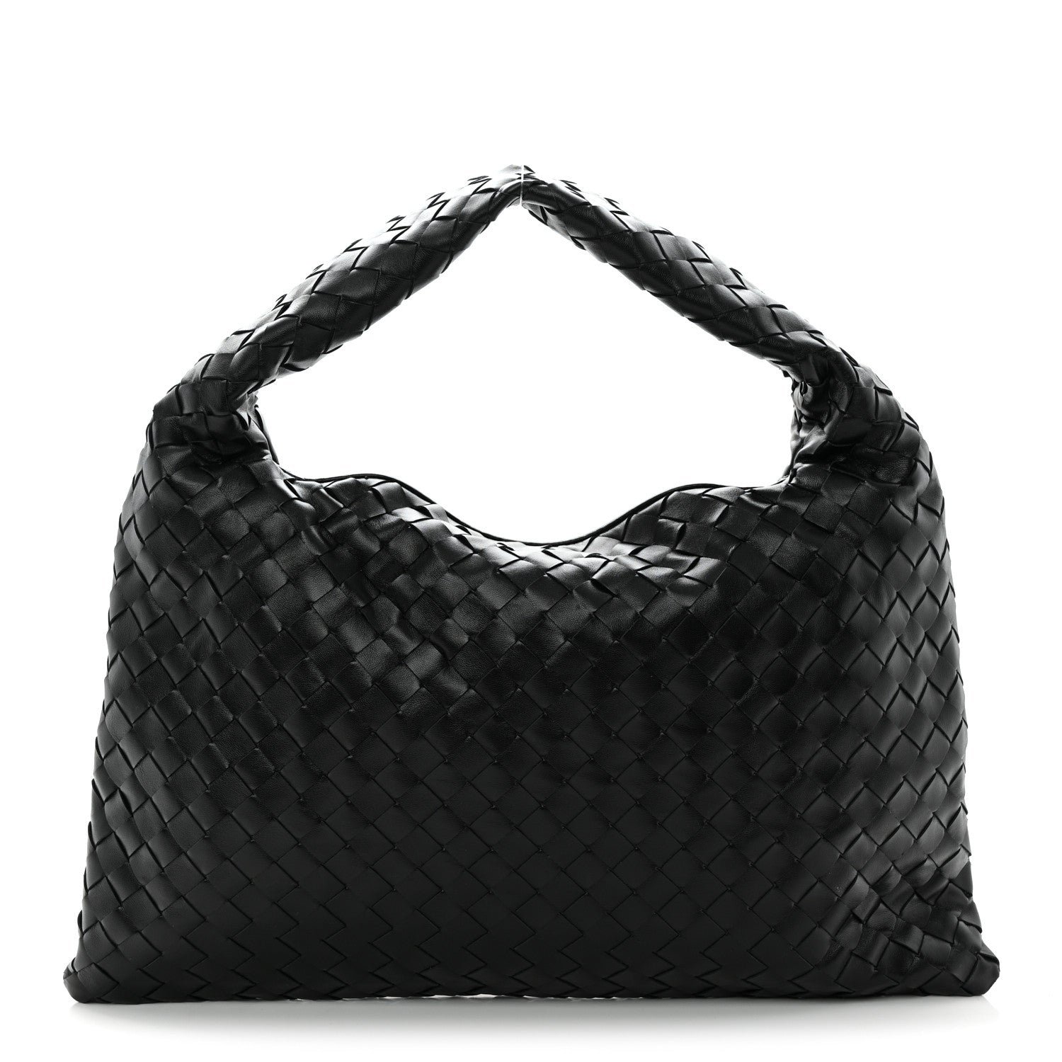 Bottega Veneta Calfskin Intrecciato Small Hop Black