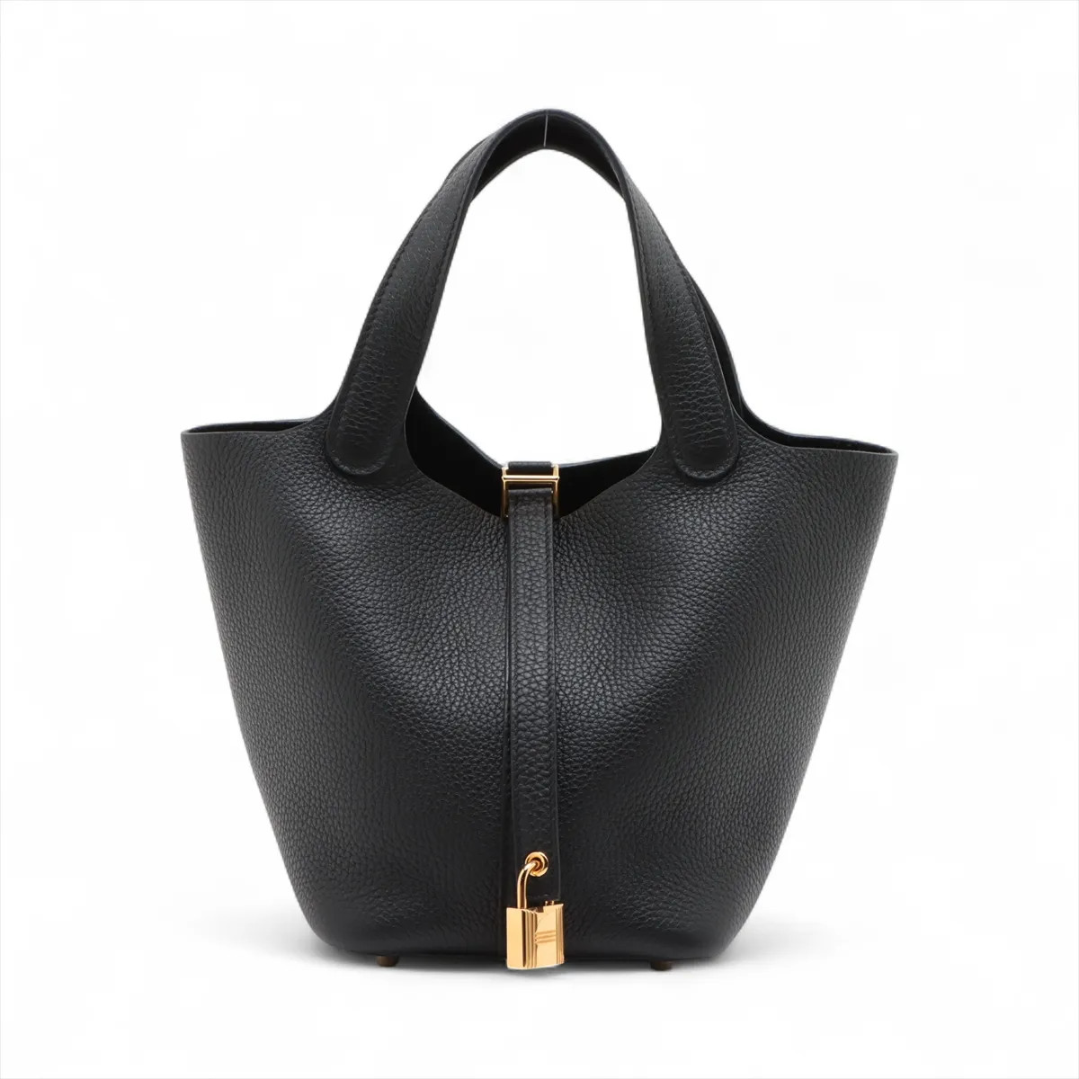 Hermès Picotin Lock 18 PM Taurillon Clemence Black Gold Metal Fittings