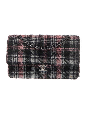 Classic Medium Tweed Double Flap Bag