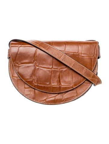 Embossed Leather Shoulder Bag
