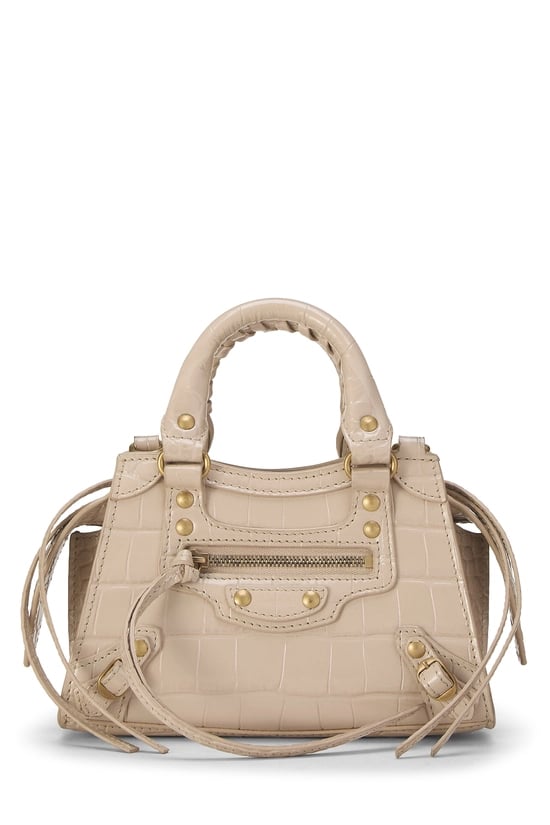 Beige Embossed Neo Classic City Nano