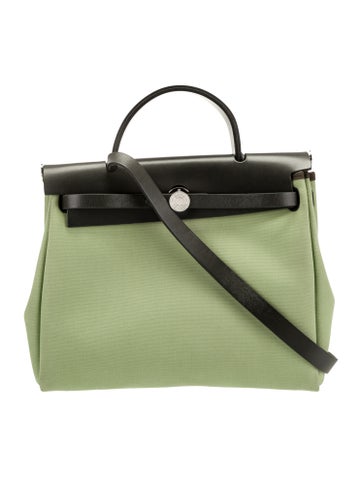Hermes Toile and Vache Hunter Zip Herbag 31