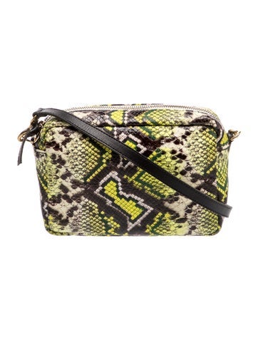 Embossed Leather Crossbody Bag