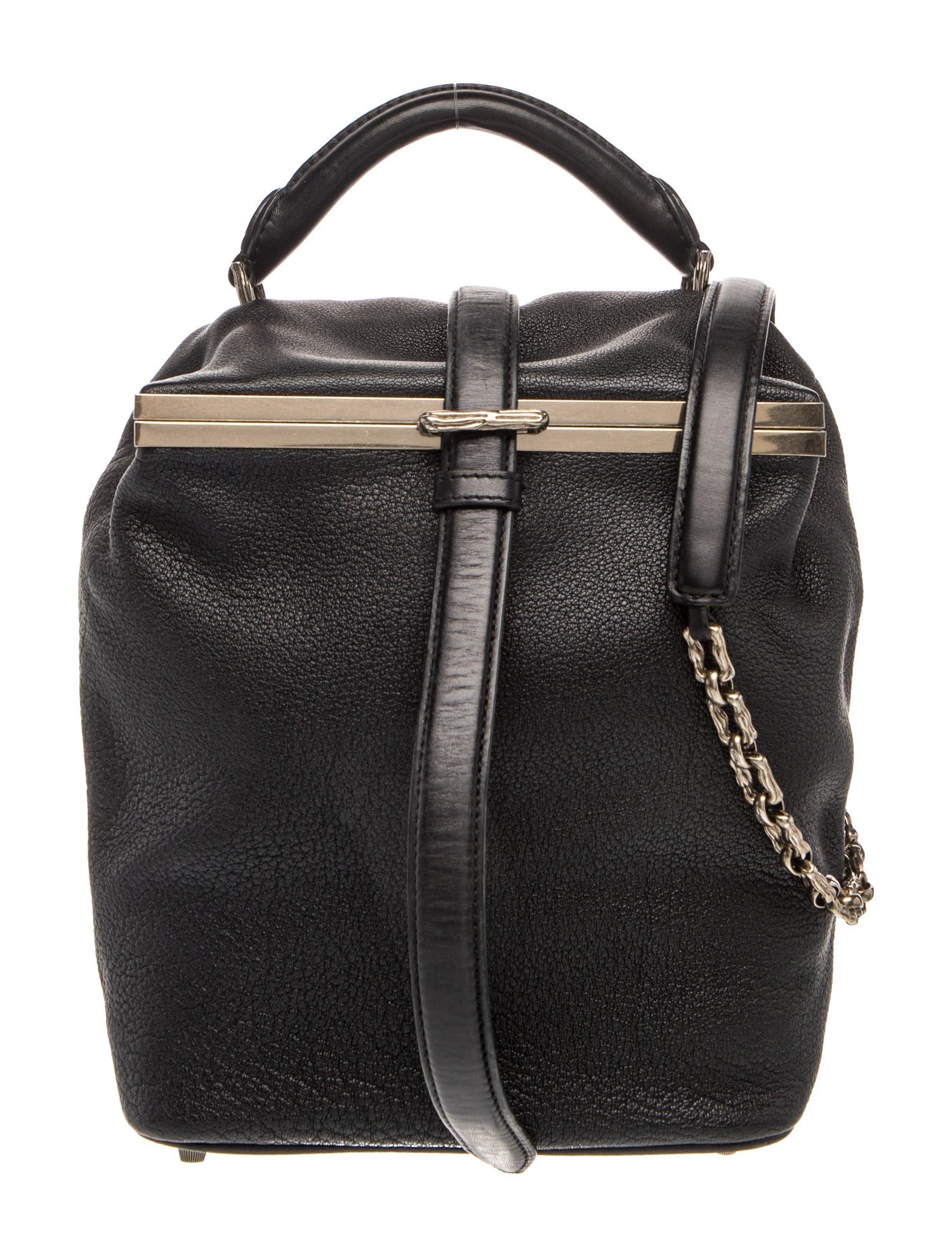Leather Top Handle Bag