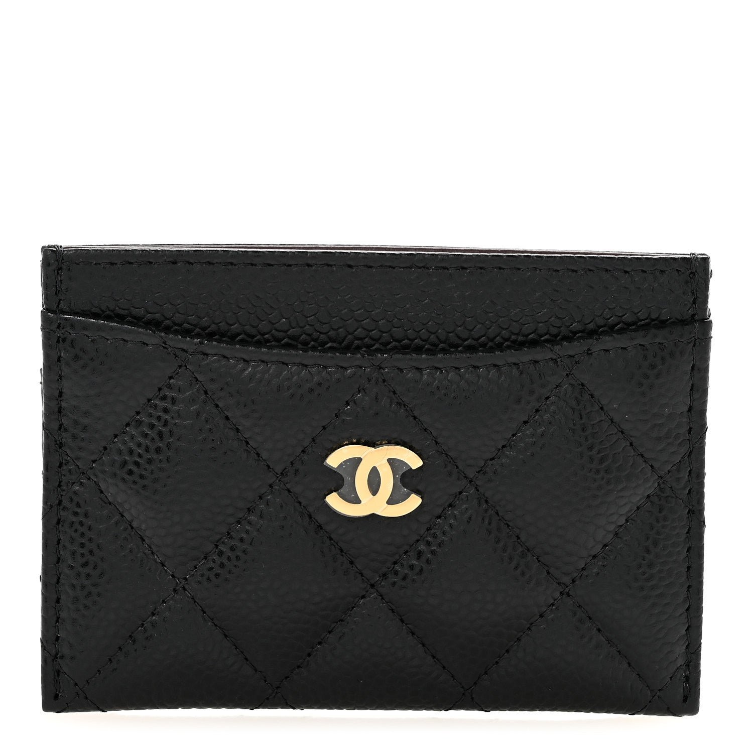 Chanel Caviar Quilted Card Holder Black