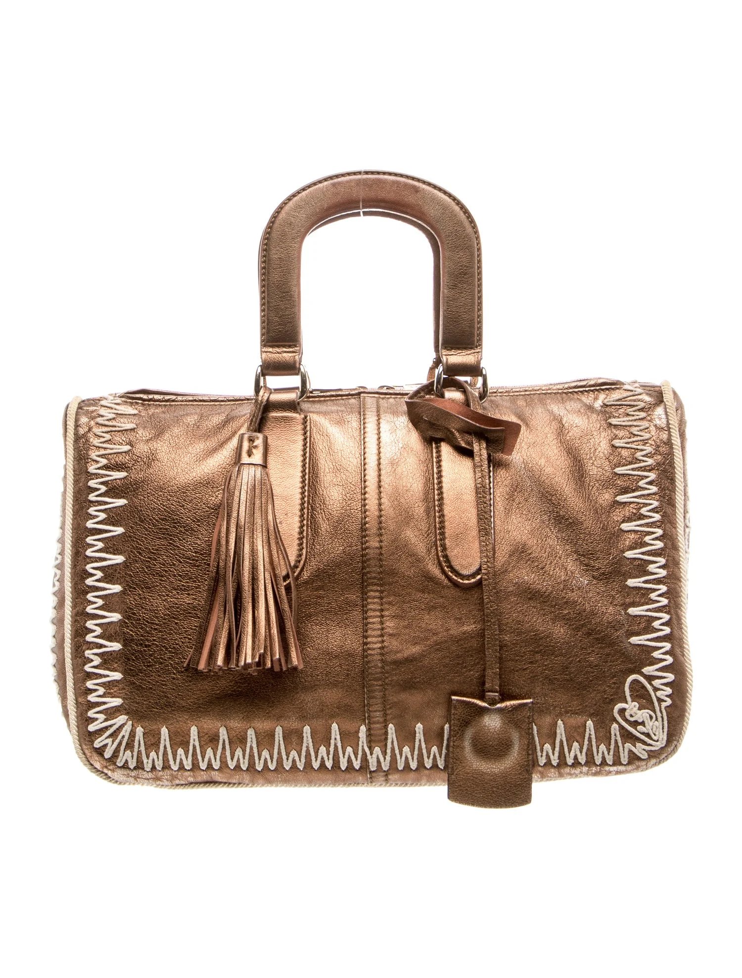 Leather Top Handle Bag