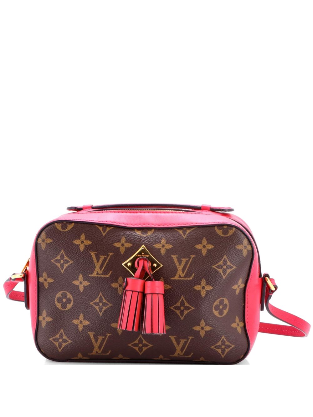 Saintonge Handbag Monogram Canvas with Leather crossbody bag