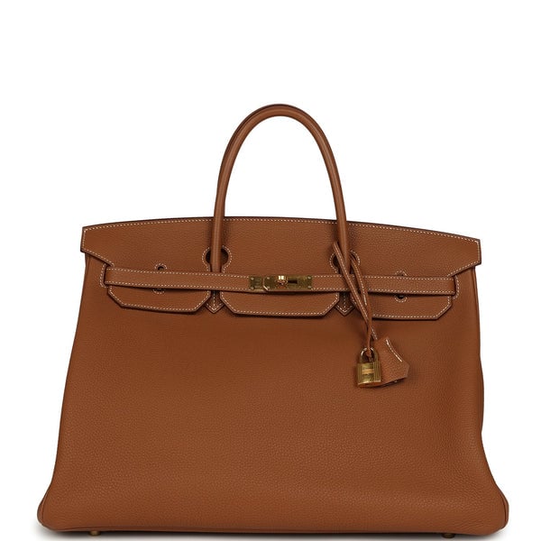 Hermes Pre-owned Hermes Birkin 40 Gold Togo Gold Hardware