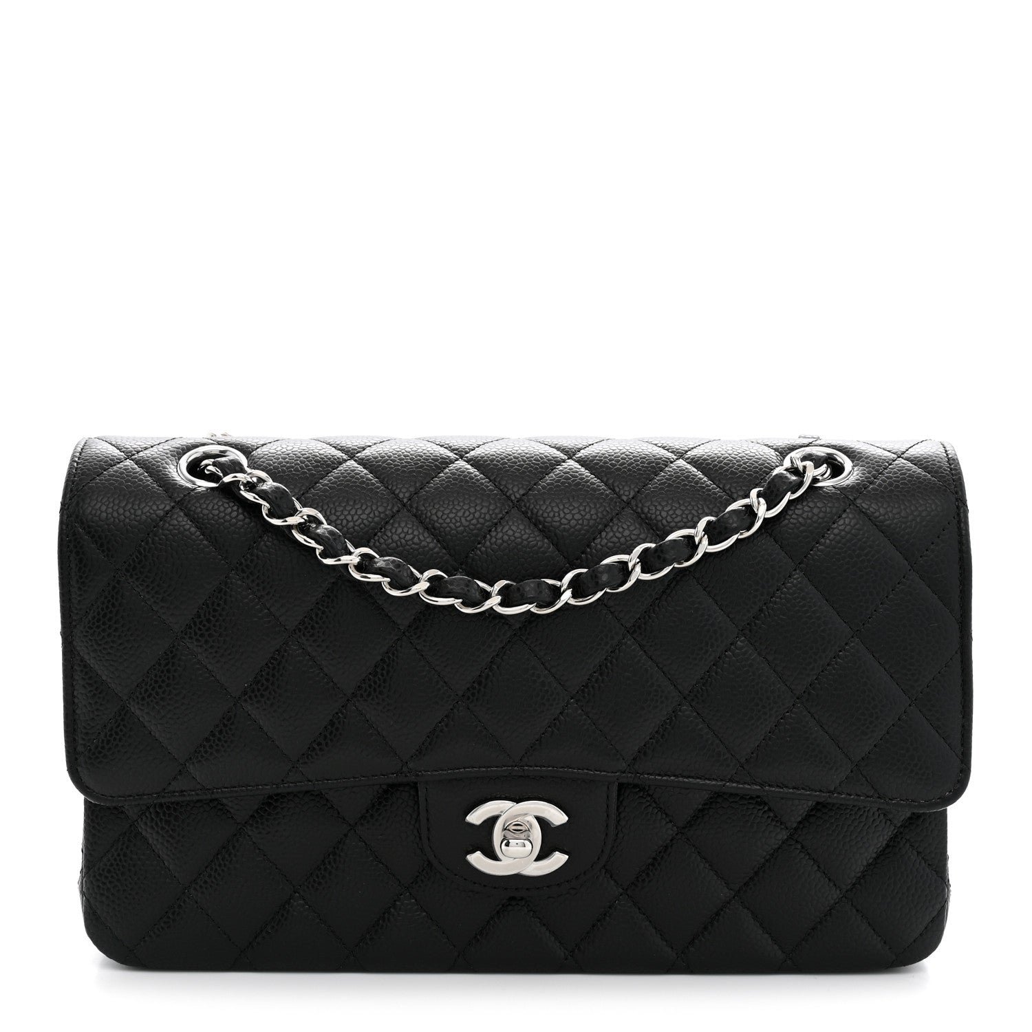 Chanel Caviar Quilted Medium Double Flap Black