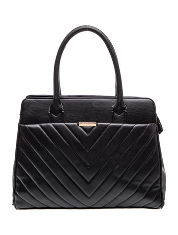 Badgley Mischka Leather Top Handle Bag
