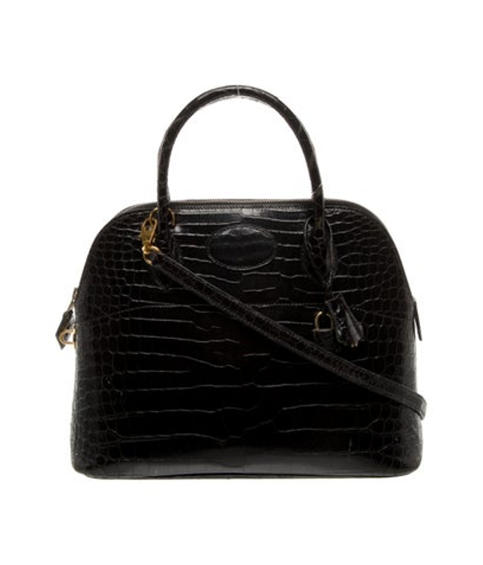 Hermes Shiny Porosus Crocodile Bolide 31