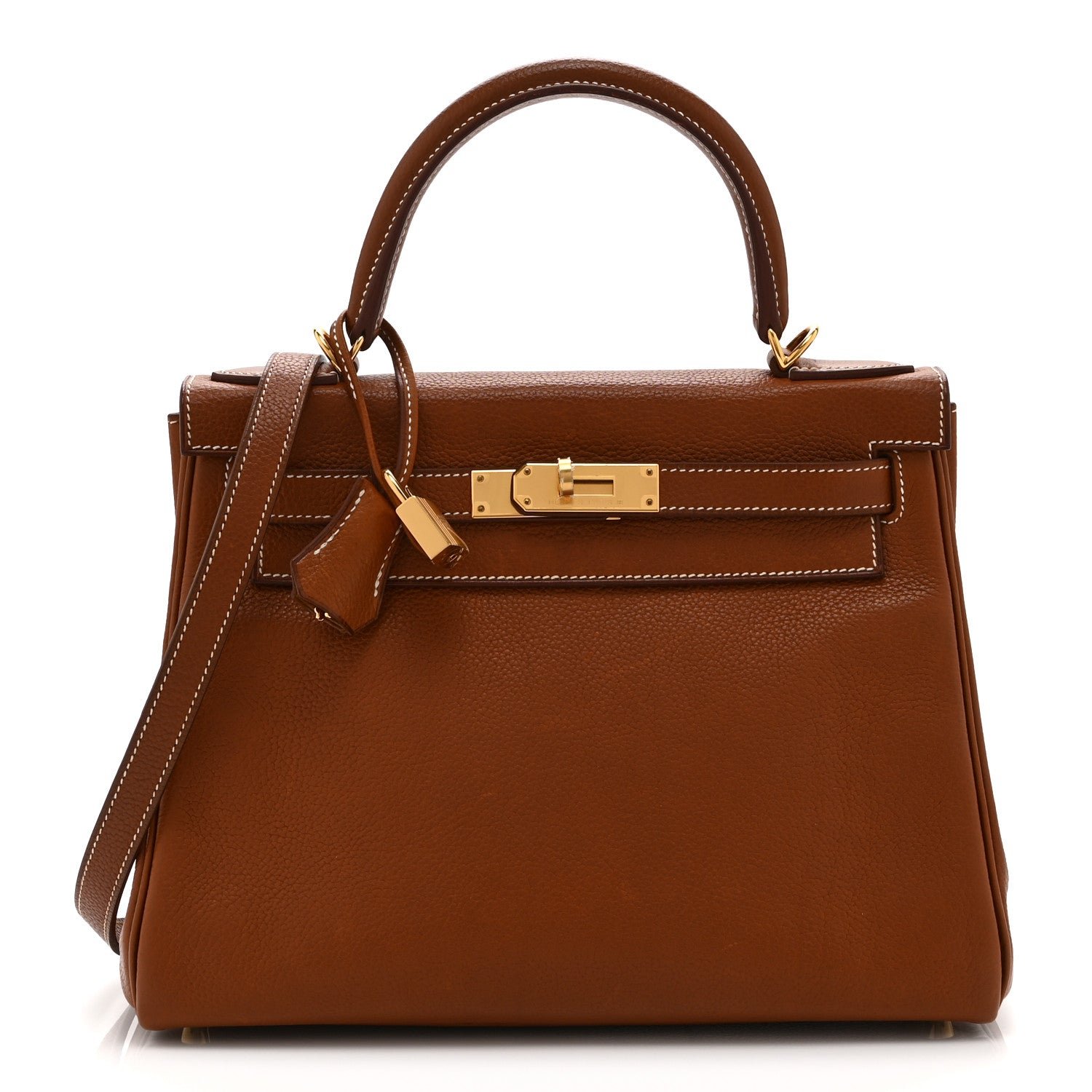 Hermes Barenia Faubourg Kelly Retourne 28 Fauve