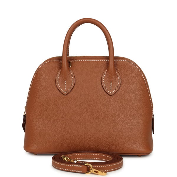 Hermes Hermes 1923 Bolide Mini Gold Evercolor Gold Hardware
