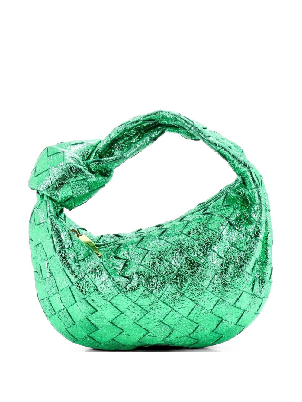 Bottega Veneta BV Jodie Metallic Intrecciato Nappa Mini hobo bag