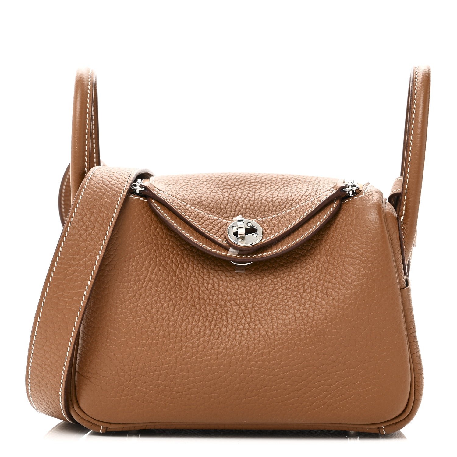 Hermes Taurillon Clemence Mini Lindy 20 Gold