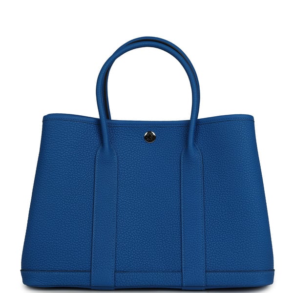 Hermes Hermes Garden Party 30 Bleu Hydra Negonda Palladium Hardware