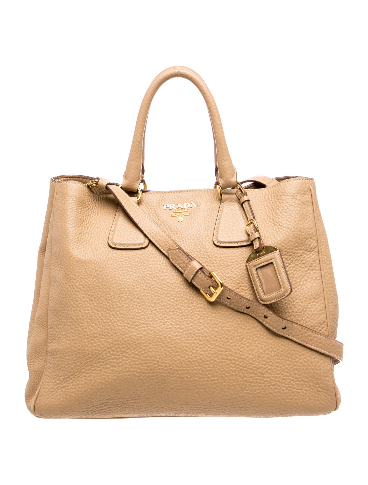 Vitello Daino Leather Top Handle Bag