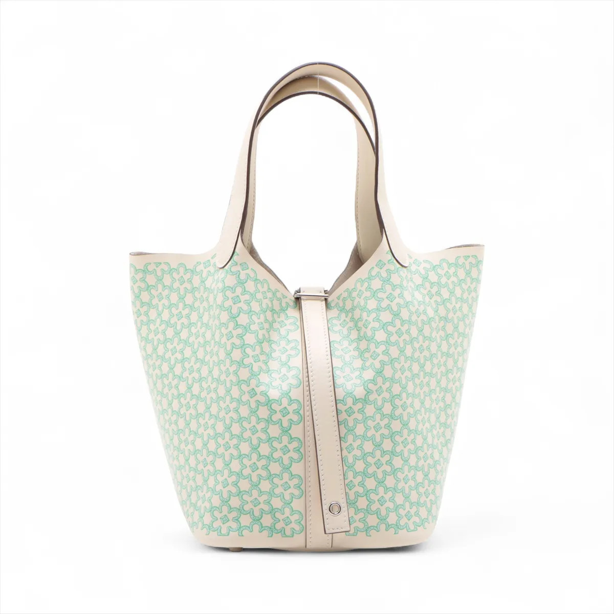 Hermès Picotin Lock 18 PM Lucky daisy Veau Swift Nata Silver Metal Fittings