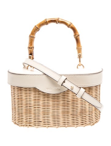 Raffia Top Handle Bag
