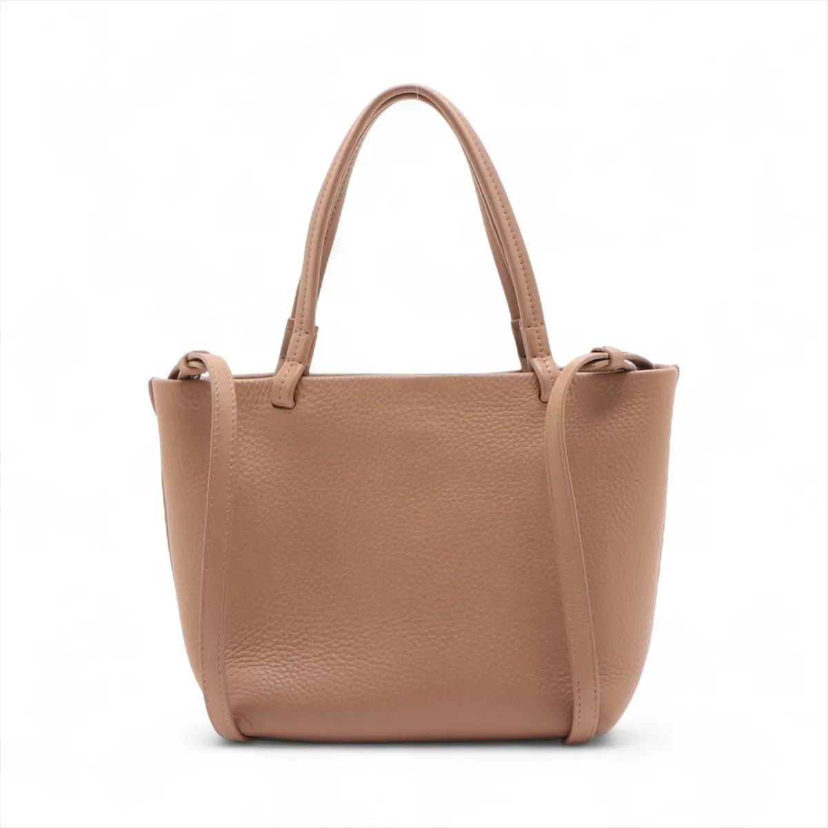 The Row park tote Small Leather 2 Way Handbag Brown