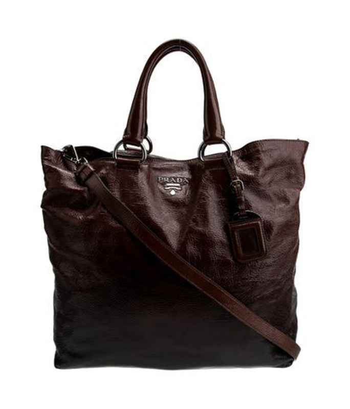 Prada Vernice Leather Tote