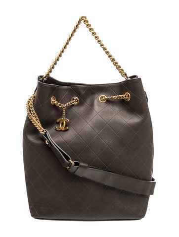 Paris-Rome On My Shoulder Bucket Bag