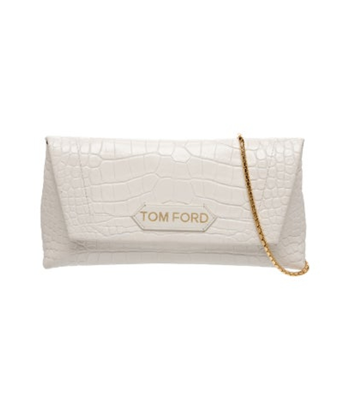 Tom Ford Ford Embossed Leather Clutch