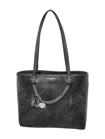 Karl Lagerfeld Leather Top Handle Bag