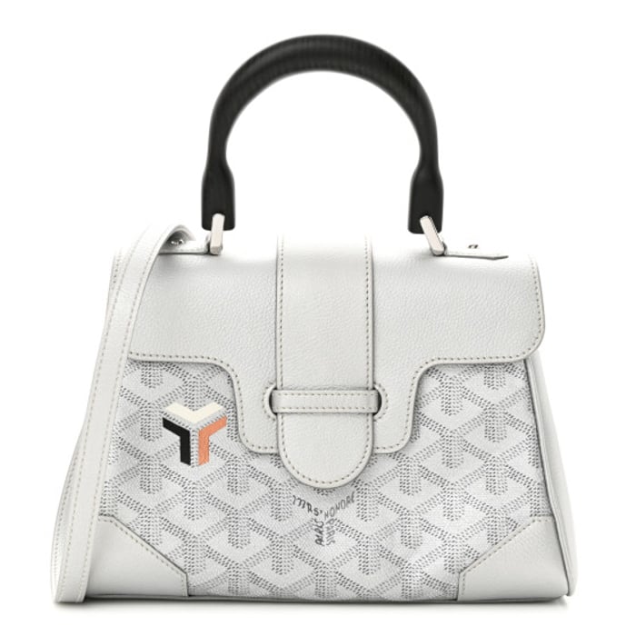 Goyard Goyardine Precious Metals Mini Saigon Silver