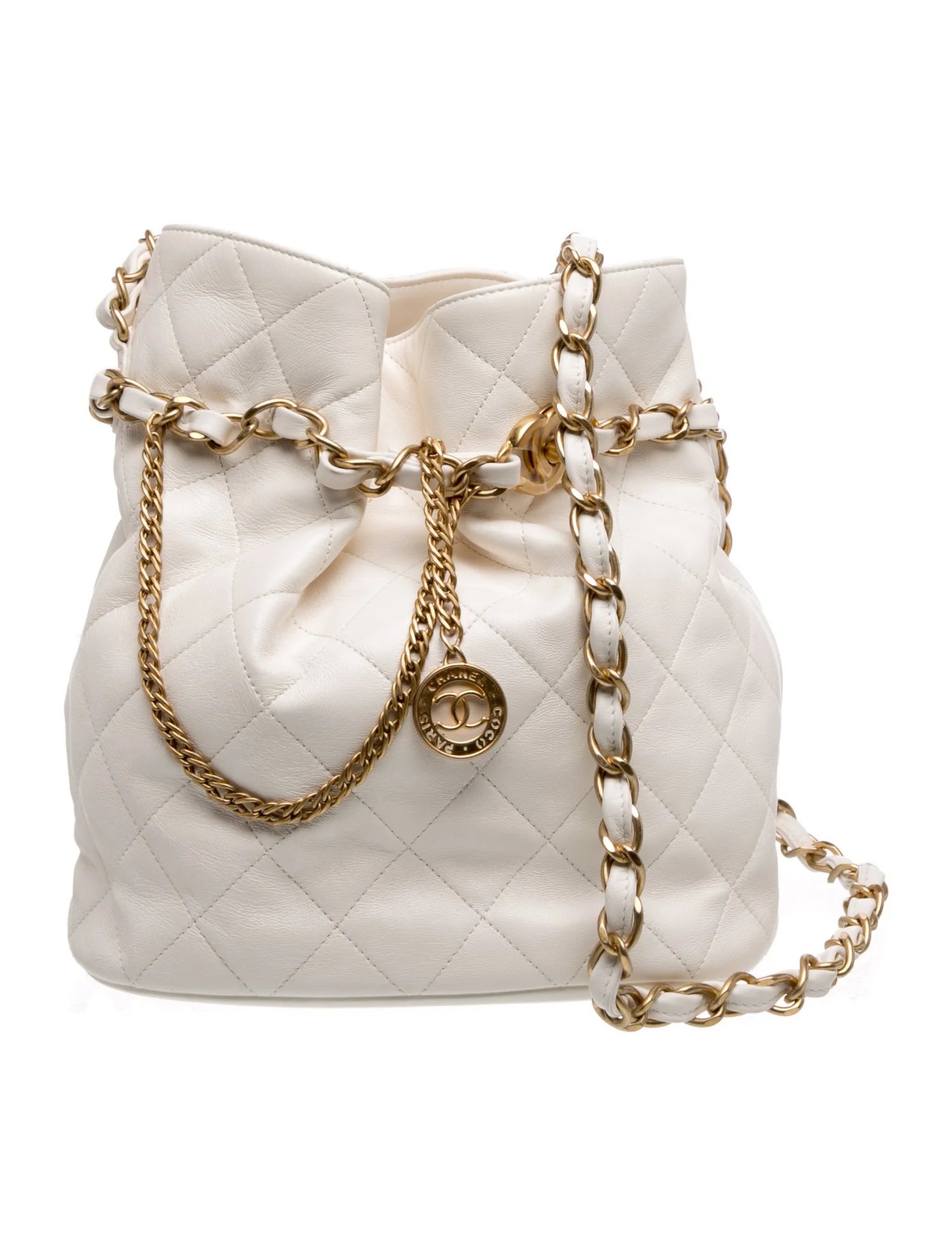 CC Medallion Bucket Bag