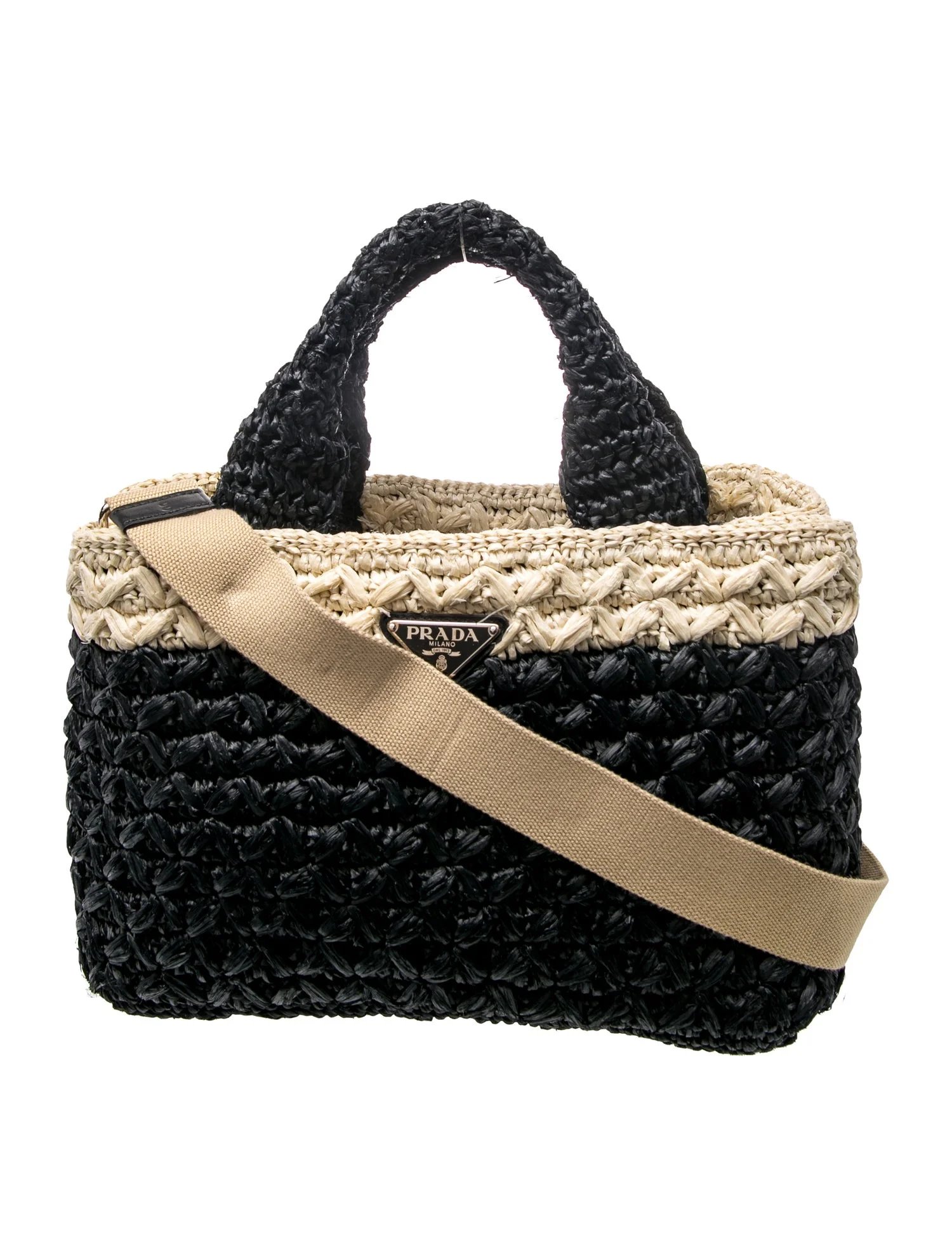 Raffia Top Handle Bag