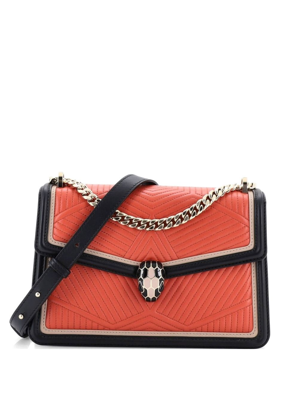 Serpenti Forever Shoulder Bag Quilted Leather Small crossbody bag